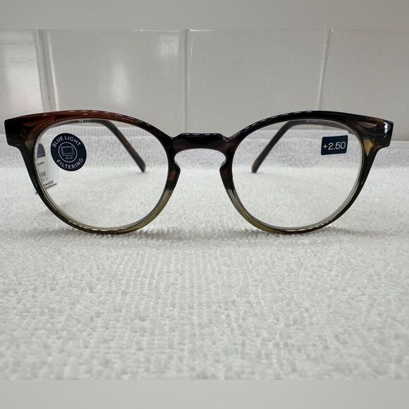 Anthropologie Reading Glasses Peepers 2.50 Blue Light Blocking Dynamite • NEW • - Picture 7 of 14